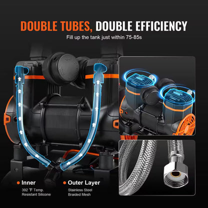 1.2 HP 4.8 Gal. Air Compressor Electric 2.2 CFM 90PSI Oil Free Air Compressor Tank and Max 116 PSI Ultra Compressor — product view 4