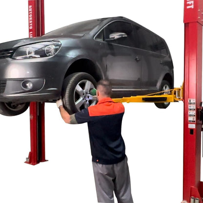 12000 Lbs Extra Height 167Inch 2 Post Lift Two Post Car Lift AK-M120 Auto Lift Car Lift Hoist 2 Post Car Lift (Extra Height, Red) — product view 6
