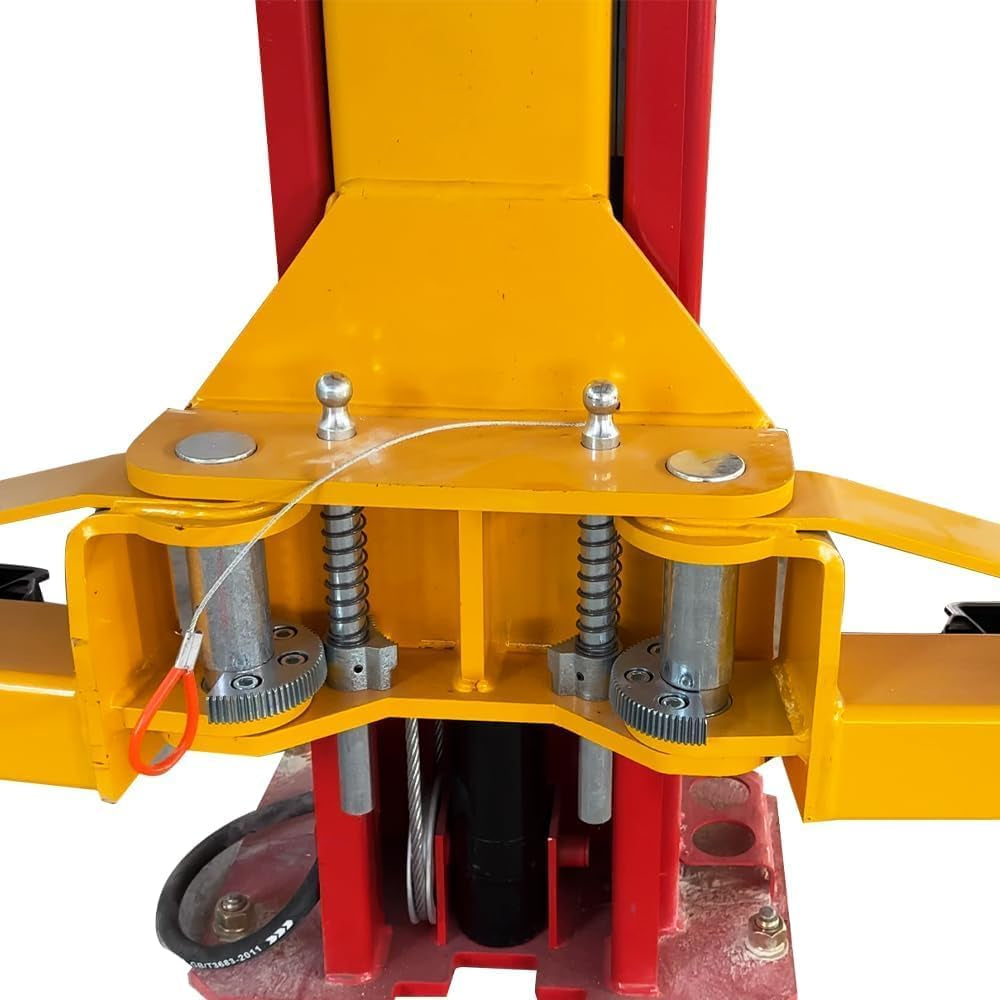 12000 Lbs Extra Height 167Inch 2 Post Lift Two Post Car Lift AK-M120 Auto Lift Car Lift Hoist 2 Post Car Lift (Extra Height, Red) — product view 8
