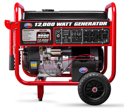 12000 Watt Portable Generator W/ Electric Start, Gas Powered, APGG12000 — product view 3