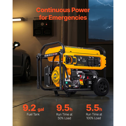 Portable Dual Fuel Generator 13500W Gasoline & 12000W LPG Peak Power — product view 3