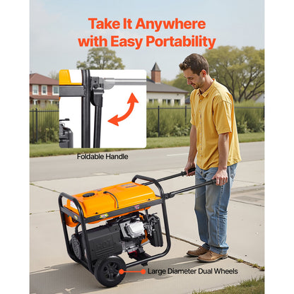 Portable Dual Fuel Generator 13500W Gasoline & 12000W LPG Peak Power — product view 4