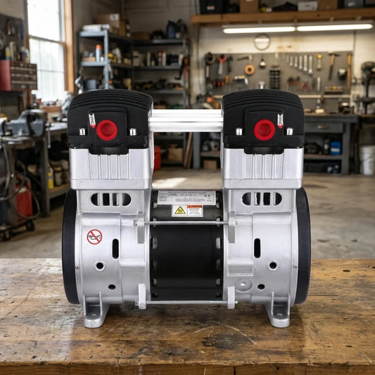 2.0 HP Ultra Quiet and Oil-Free Air Compressor Motor — Studio Shot